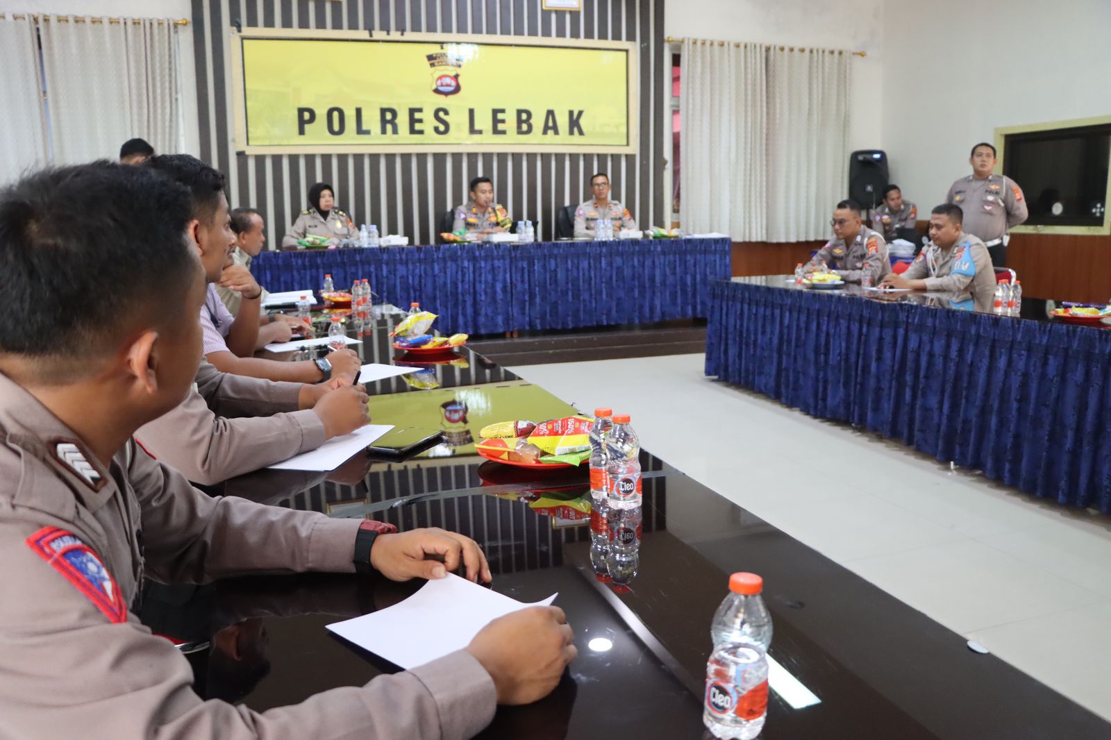 Kasat Lantas Polres Lebak Gelar Acara Restorative Justice Terhadap Kedua Belah Pihak Berdamai