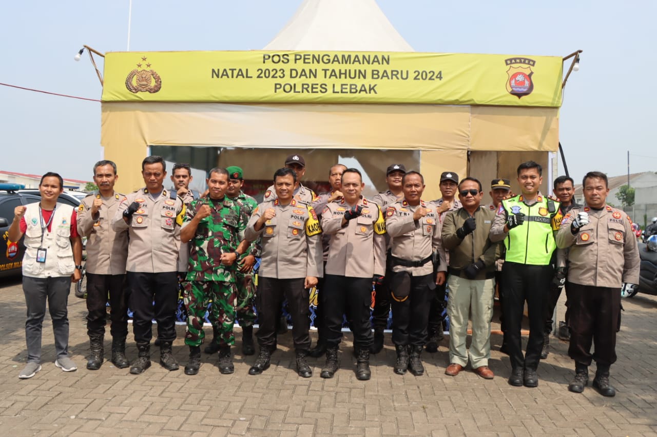 Dihari Kedua OPS Lilin Maung 2023, Kapolres Lebak Laksanakan Pengecekan Pos Pam CMR dan Stasiun Ragkasbitung