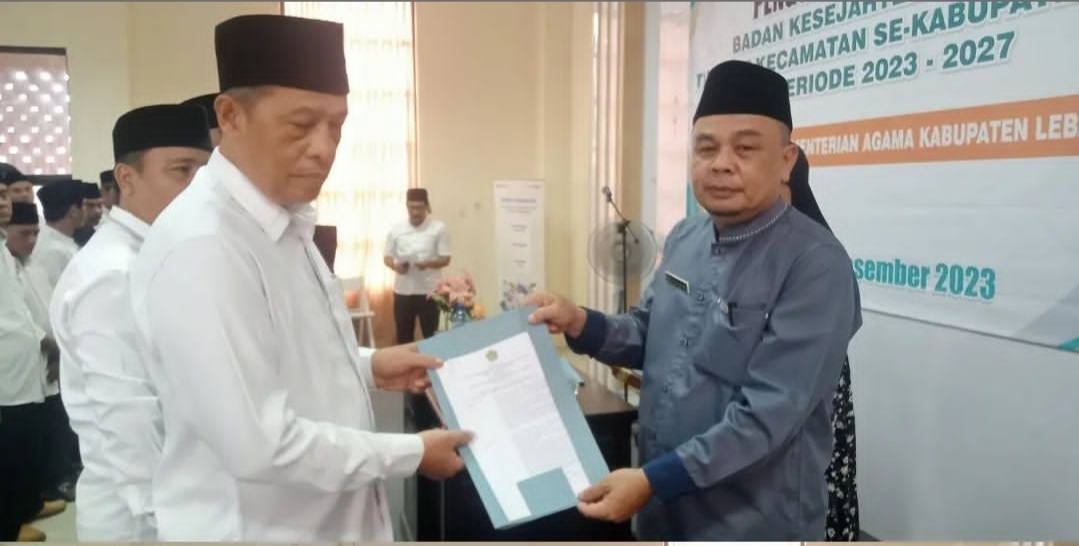 Pengurus Badan Kesejahteraan Masjid (BKM) Se-Kabupaten Lebak Periode 2023-2027 Dikukuhkan