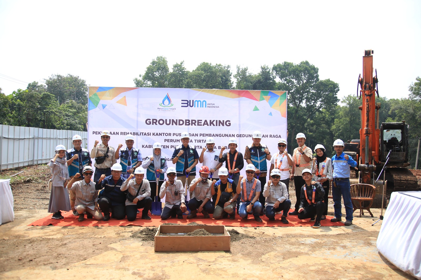 Groundbreaking Gedung  Olahraga Jasa Tirta II, Fasilitas Lengkap Tingkatkan Kesehatan Karyawan