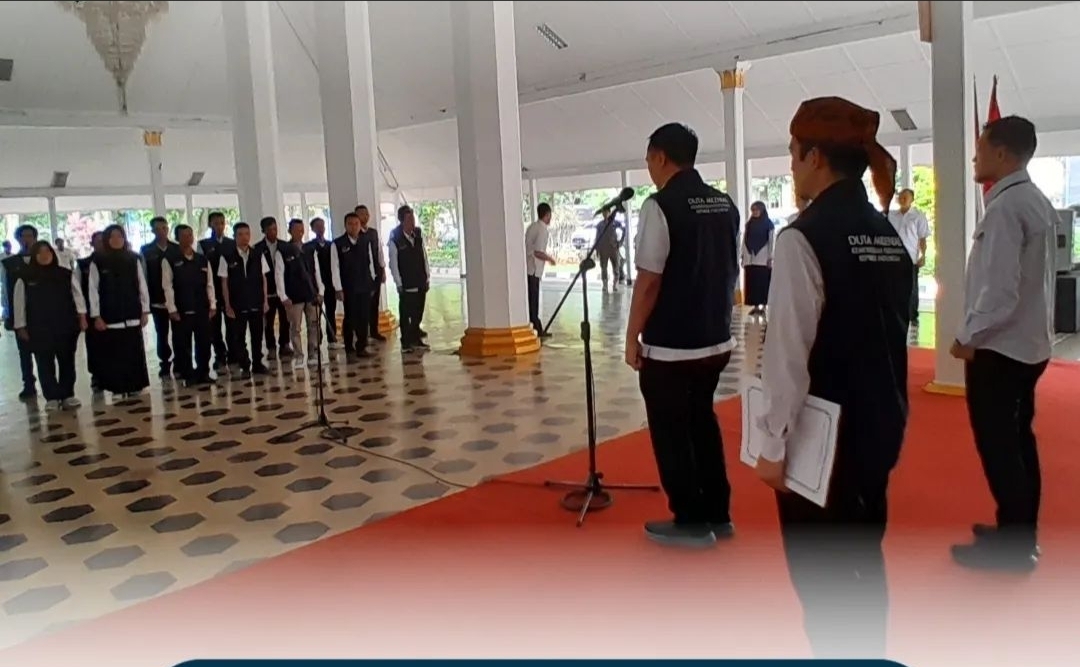 Sebanyak 33 Duta Petani Milenial Yang Ada di 28 Kecamatan Dikukuhkan PJ Bupati Lebak