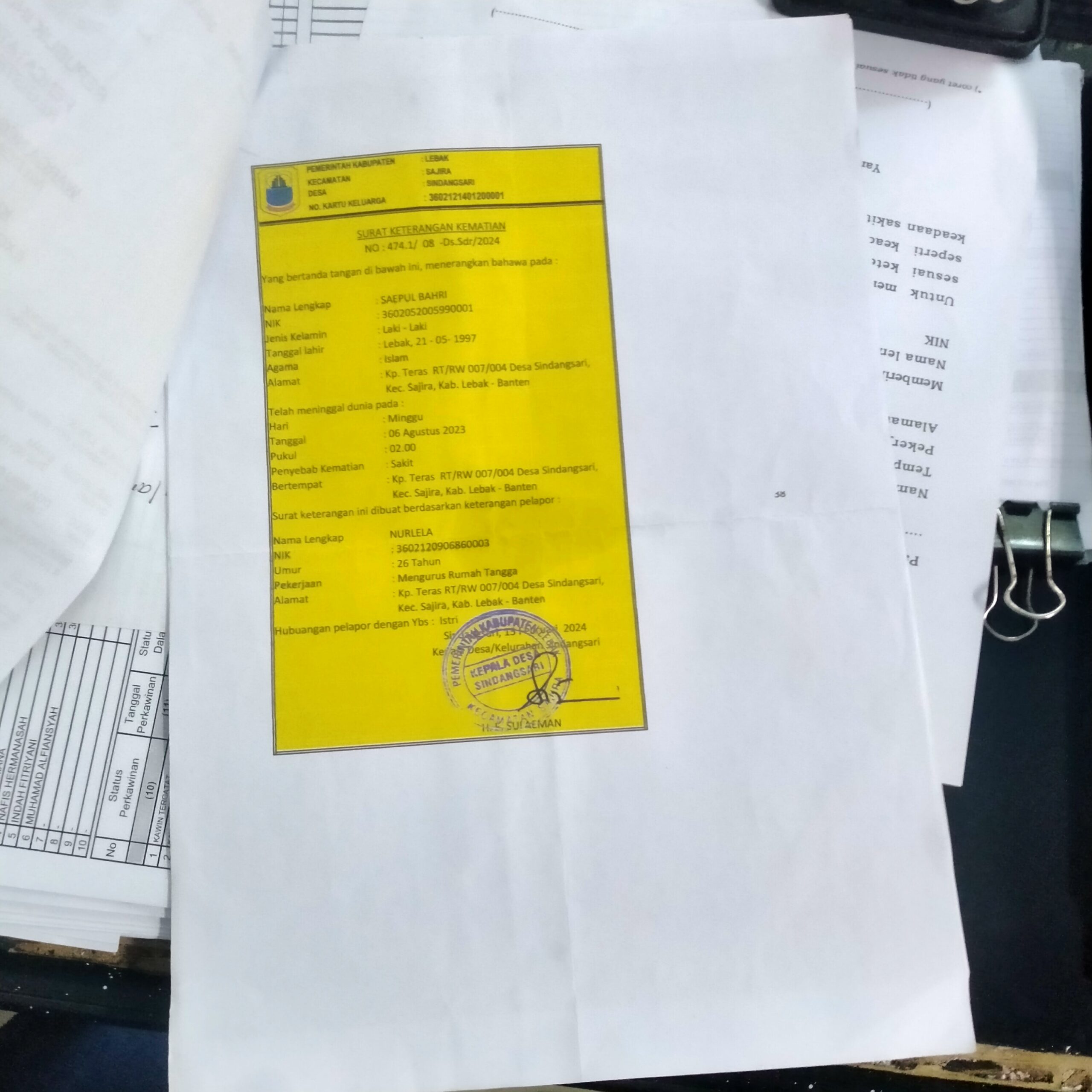 Prades Sindangsari Tepis Tak Terbitkan SKT Kematian Terhadap Warganya