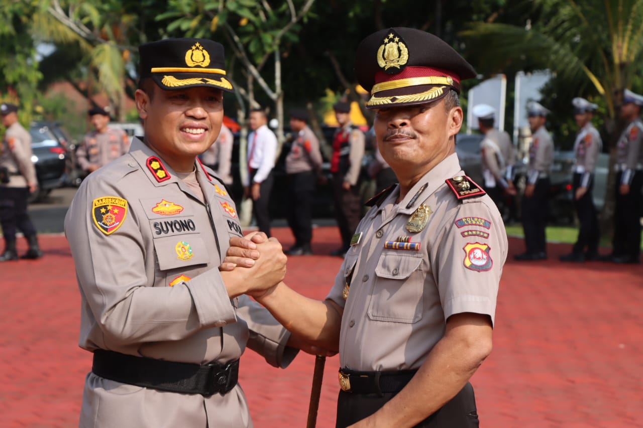 Kapolres Lebak Pimpin Upacara Korps Rapor Kenaikan Pangkat Pengabdian Terhadap Ade Lutfi, dari AKP Ke Kompol