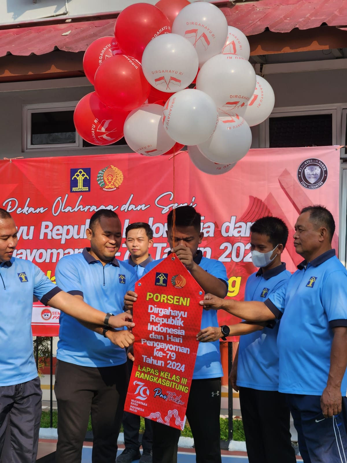 Jelang HUT RI Serta Hari Pengayoman ke-79, Kembali Kalapas Rangkasbitung Gelar Acara Porseni Narapidana