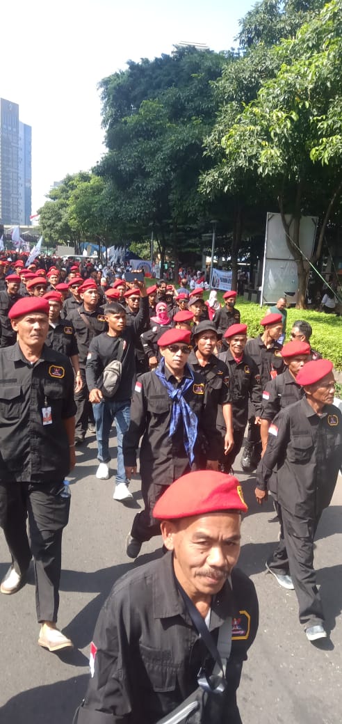 Sebanyak 5000 Anggota Ormas Grib Jaya DPC Lebak Kawal Jelang Pelatikan Presiden Prabowo Subianto