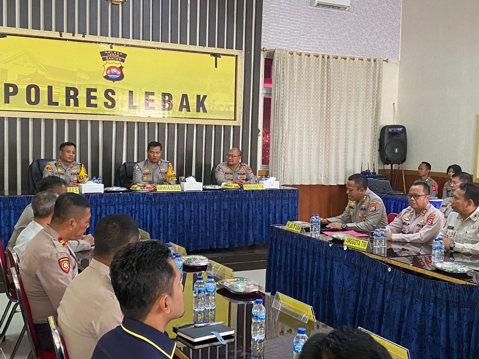 Guna Dalam Ragka Pengawassn Operasi Mantap Praja Maung Tahun 2024 Team Was Ops Polda Banten Kunjungi Mapolres Lebak