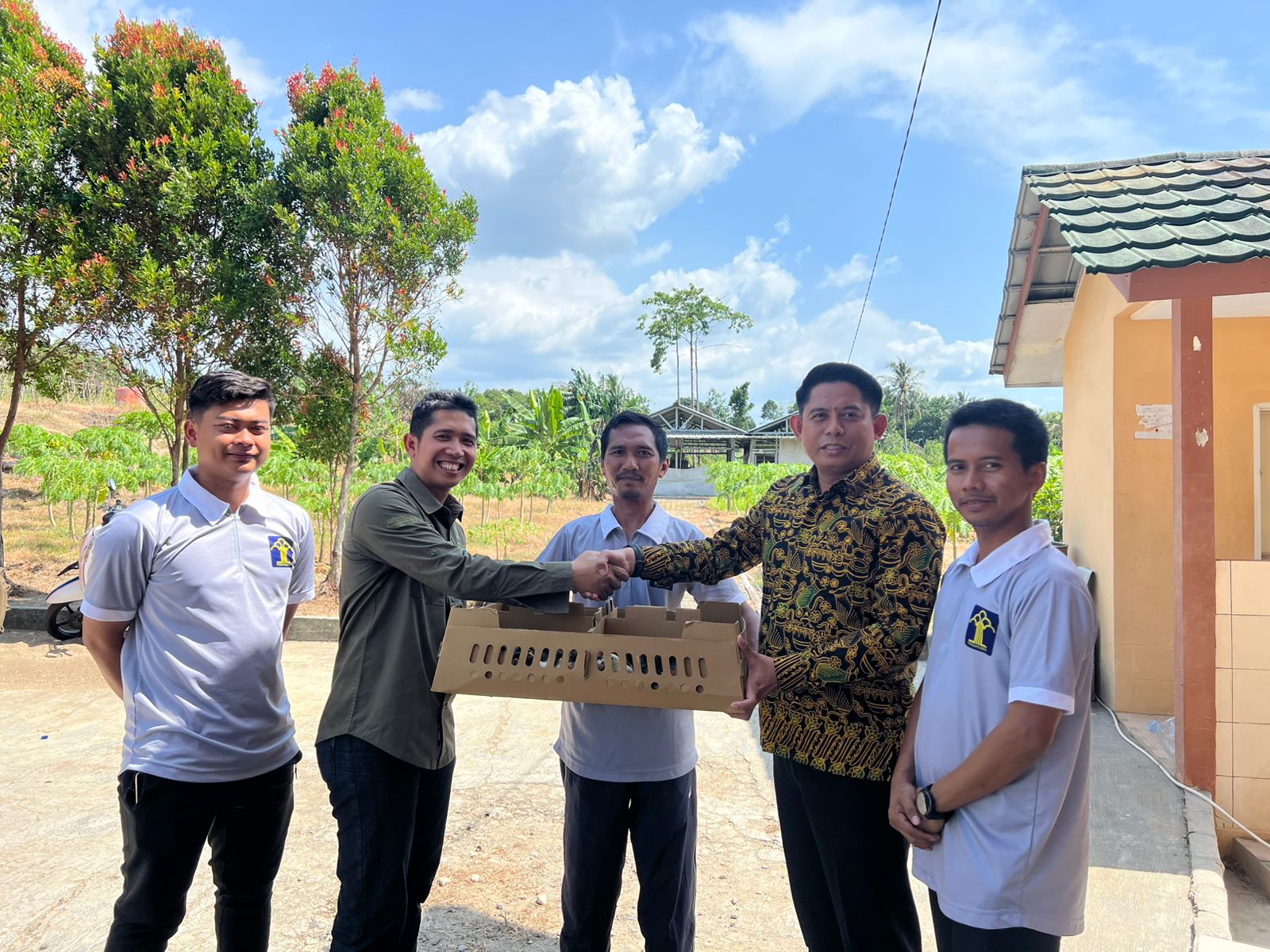 Lapas Kelas III Rangkasbitung Teriman Bantuan 200 Ekor Ayam KUB Dari Dinas Peternakan Pemkab Lebak