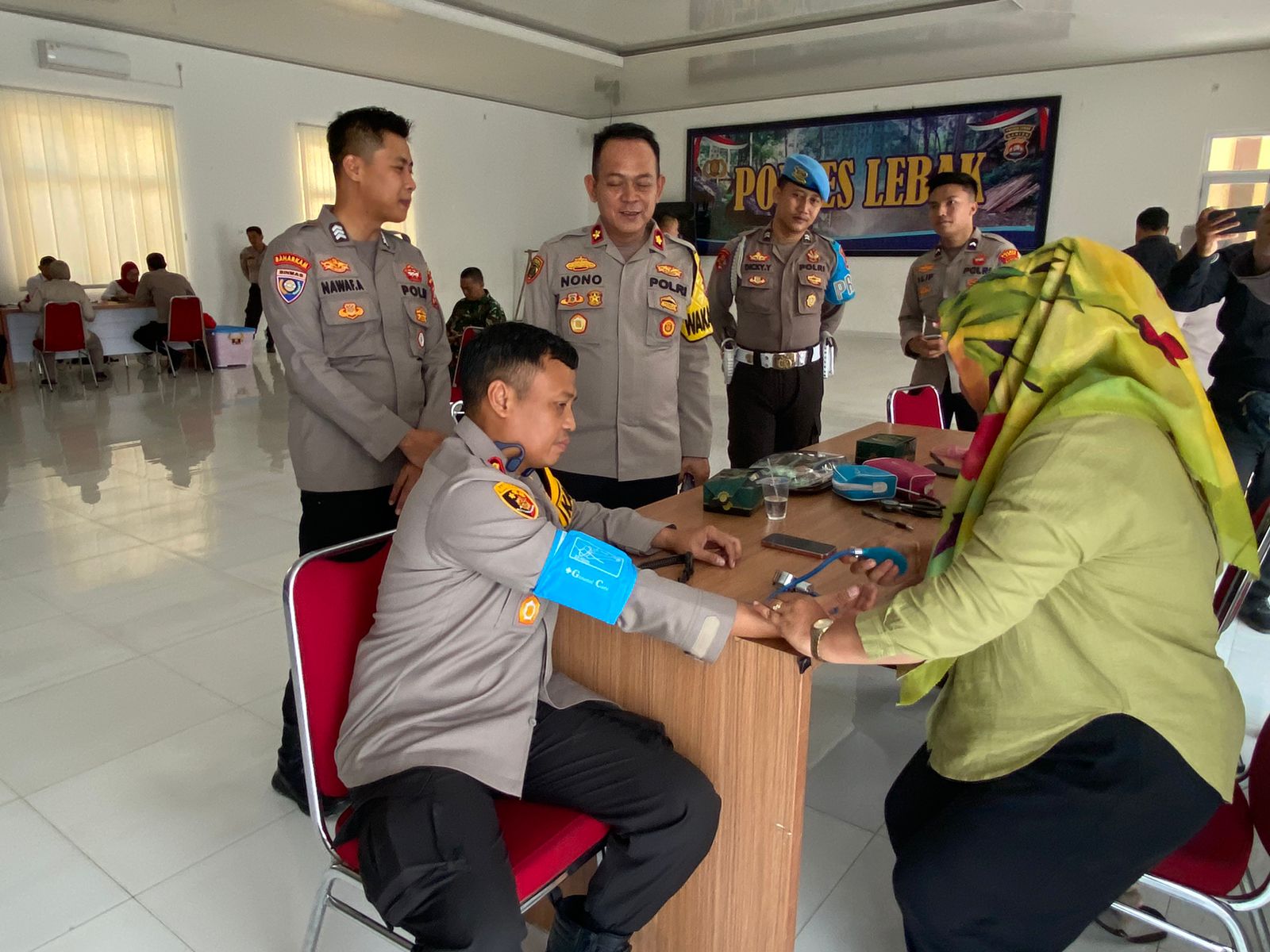 Dalam Rangka Menyambut HUT Humas Polri Yang Ke-73 Tahun Mapolres Lebak Polda Banten Gelar Kegiatan Donor Darah