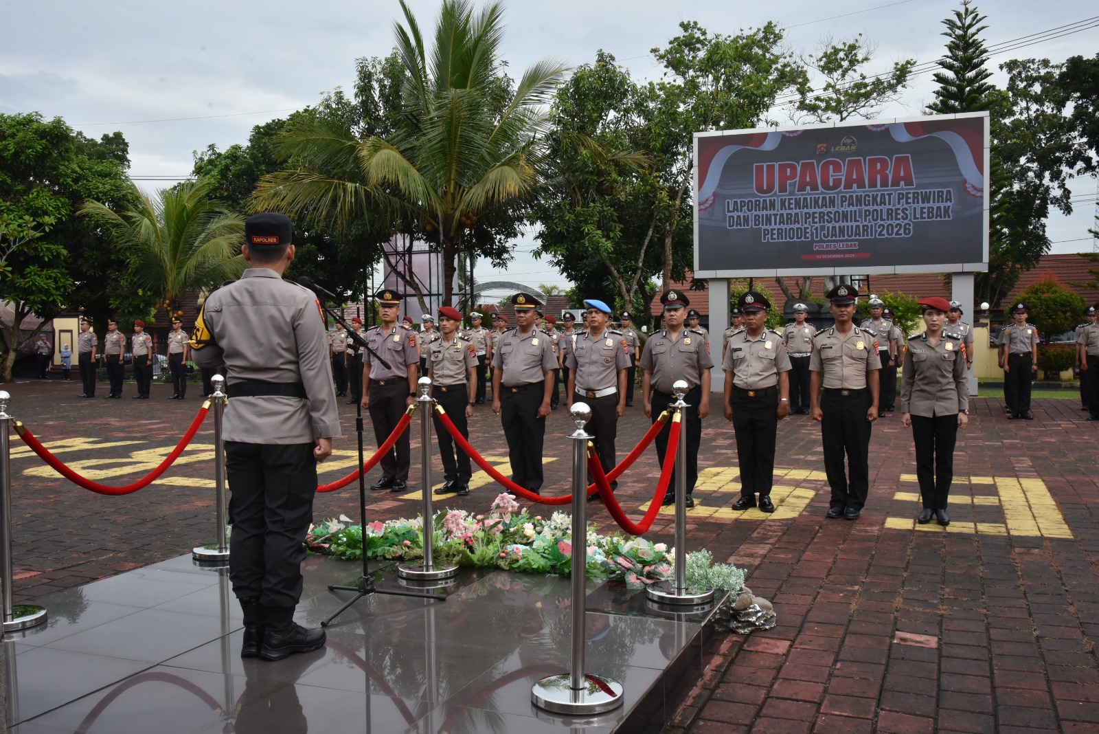 76 Polisi Lebak Naik Pangkat, Kapolres Ingatkan Tetap Jaga Integritas
